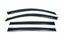 Volkswagen Tiguan 2007-2016 Window deflectors with chrome trim (4 pcs, HIC) photo 4