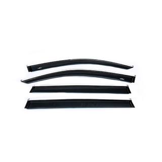 Window deflectors with chrome trim (4 pcs, HIC) photo 1