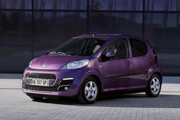 Overview of the compact hatchback Peugeot 107