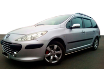 Peugeot 307 2001-2008 Window Deflectors SW (4 pcs, HIC) photo 1