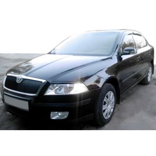 Window Deflectors Liftback (4 pcs, HIC) Skoda Octavia II A5 2010-2013 photo 1