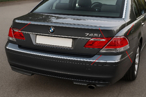 BMW 7 Series E65/66 2001-2008 Tail Light Covers Chrome (2 pcs, ABS) photo 1