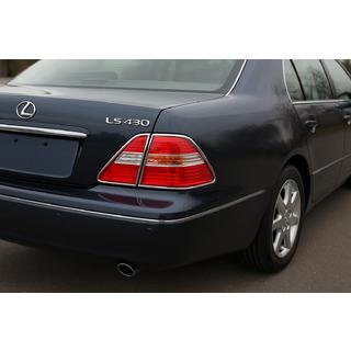 Chrome Tail Light Covers (2 pcs, plastic) Lexus LS 2001-2006 photo 1