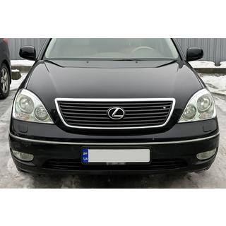 Headlight Covers Chrome (2 pcs, Plastic) Lexus LS 2001-2006 photo 1