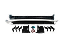 Toyota Land Cruiser 200 2007-2021 Side steps with LED (design 2015-2020) Black photo 9