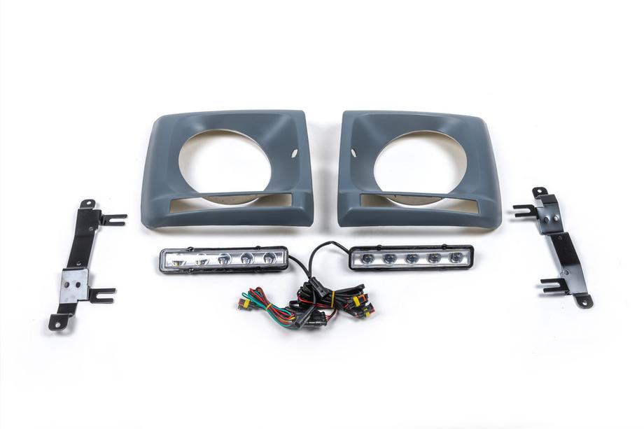 Mercedes G class W463 1990-2018 Headlight eyelids with LED (5 diodes, set) Photo 2