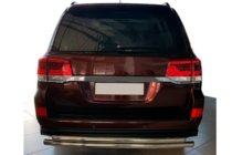 Toyota Land Cruiser 200 2007-2021 Rear Guard AK002-double (2 pcs, stainless steel) photo 1