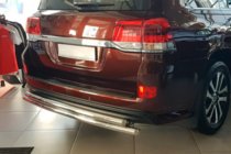 Toyota Land Cruiser 200 2007-2021 Rear Guard AK002-double (2 pcs, stainless steel) photo 3