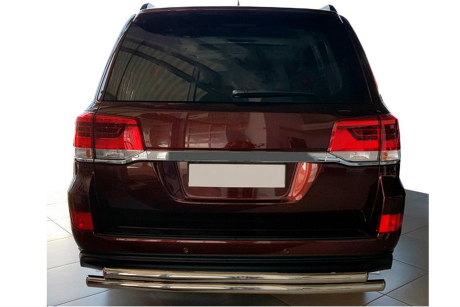Toyota Land Cruiser 200 2007-2021 Rear Guard AK002-double (2 pcs, stainless steel) Image