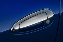 Fiat Punto Grande/EVO 2006-2018 Chrome door handle covers with upper part (4-door, stainless steel) OmsaLine - Italian Stainless Steel photo 1
