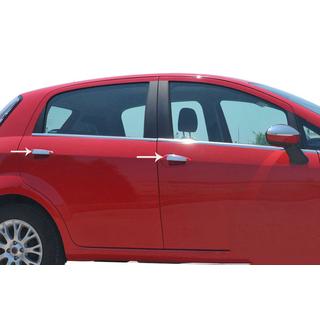 Chrome Door Handle Covers (4-door, Stainless Steel) Fiat Punto Grande/EVO 2006-2018 photo 1
