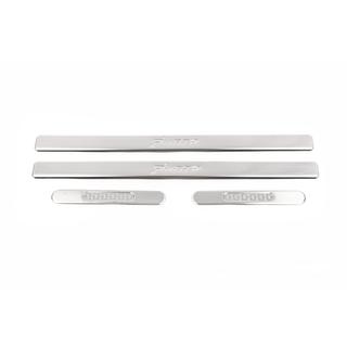 Door Sill Protectors OmsaLine (4 pcs, Stainless Steel) Fiat Punto Grande/EVO 2006-2018 photo 2