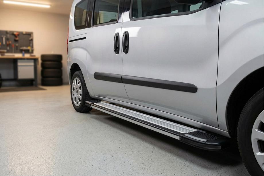 Fiat Doblo II 2010-2022 Side Steps Rainbow (2 pcs, Aluminum) Image