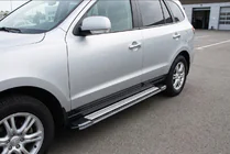 Hyundai Santa Fe 2 2006-2012 Side Steps Rainbow (2 pcs, aluminum) photo 1