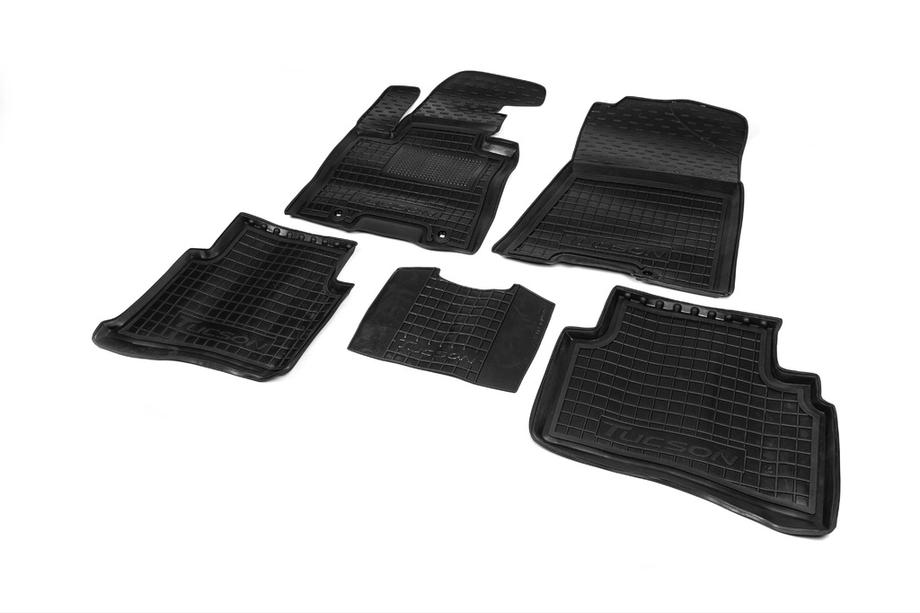 Hyundai Tucson TL 2016-2021 Rubber floor mats with edge (Autogumm) Image