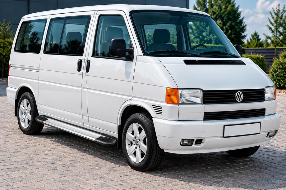 Volkswagen T4 Caravelle/Multivan 1990–2003 Side Steps Rainbow (2 pcs, Aluminum) Long Wheelbase Image