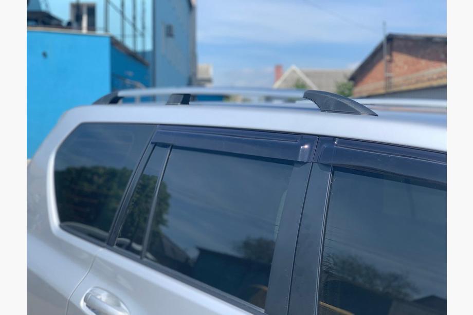 Toyota Land Cruiser Prado 150 2009-2023 Roof rails Turkish design (Chrome, 2 pcs) Plastic Feet Photo 3