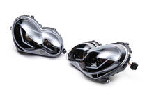 Mercedes C-class W203 2000-2007 Front headlights with LED daytime running lights (2 pcs) Dark photo 10