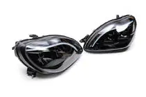 Mercedes S-сlass W220 1998-2005 Front headlights with LED daytime running lights (2 pcs) photo 3