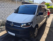 Volkswagen T6 2015-2024 Front headlights with LED daytime running lights Black (2015-2019, 2 pcs) photo 1
