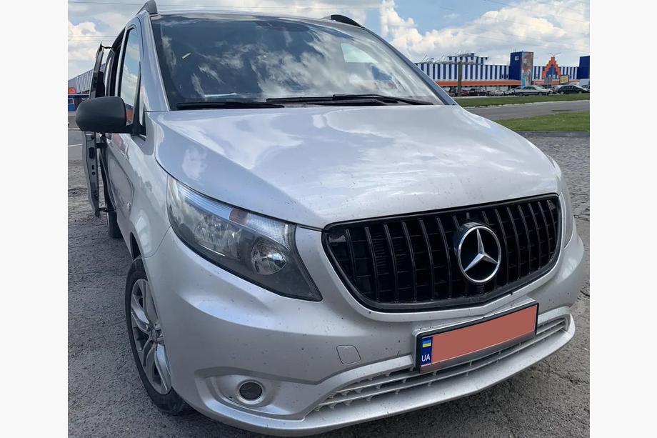 Mercedes Vito/V-class W447 2014- Front Grille GT Panamericana Black (2014-2023 for Vito W447) Photo 1