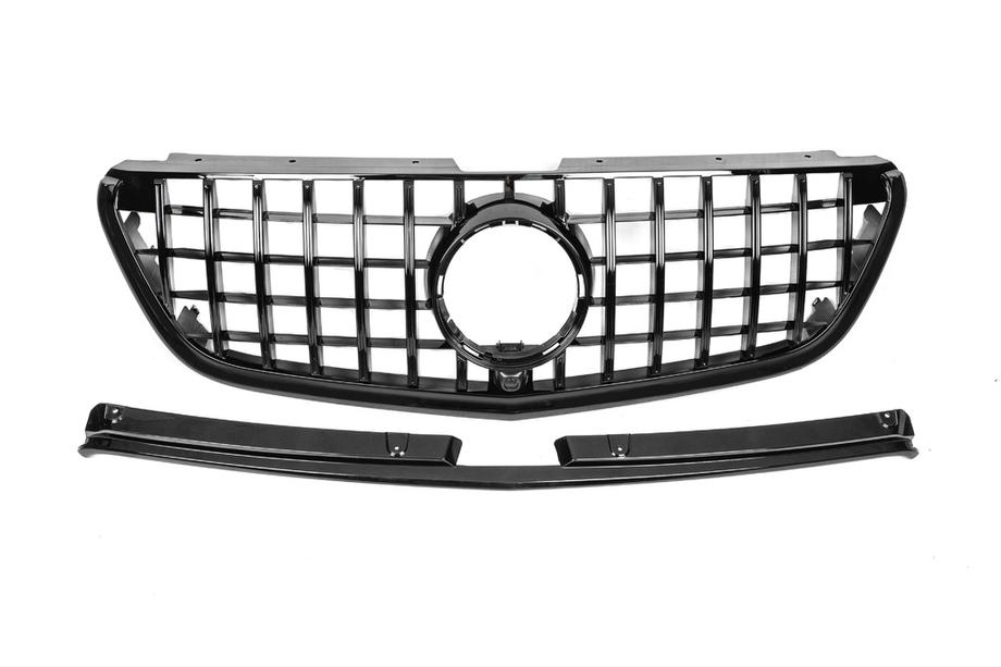 Mercedes Vito/V-class W447 2014- Front Grille GT Panamericana Black (2014-2023 for Vito W447) Photo 2