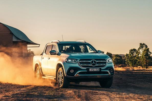 Overview of a pickup truck Mercedes-Benz X-Class