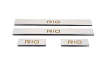 Kia Rio 2005-2011 Carmos Door Sill Protectors (4 pcs, Stainless Steel) photo 1