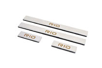 Kia Rio 2005-2011 Carmos Door Sill Protectors (4 pcs, Stainless Steel) photo 2