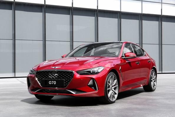 The first generation of the Genesis sedan G70