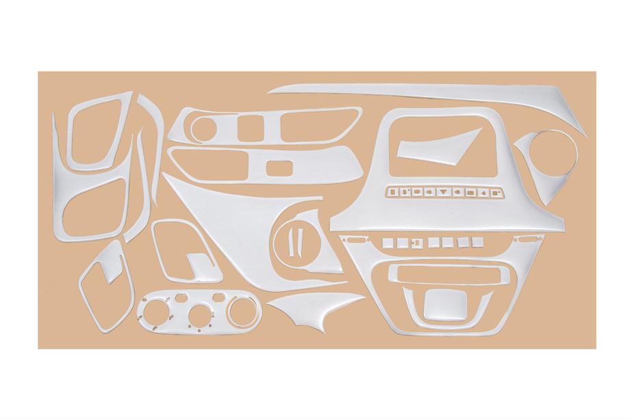 Iveco Daily 2014- Dashboard Trim Covers Carbon Image