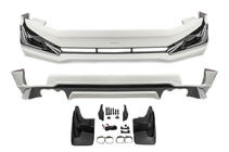 Toyota Land Cruiser Prado 150 2009-2023 Front and Rear Bumper Covers Modelista V3-LED (2017-) Black photo 1