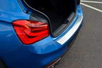 Ford Fiesta 2017- Rear bumper protector OmsaLine (stainless steel) photo 1