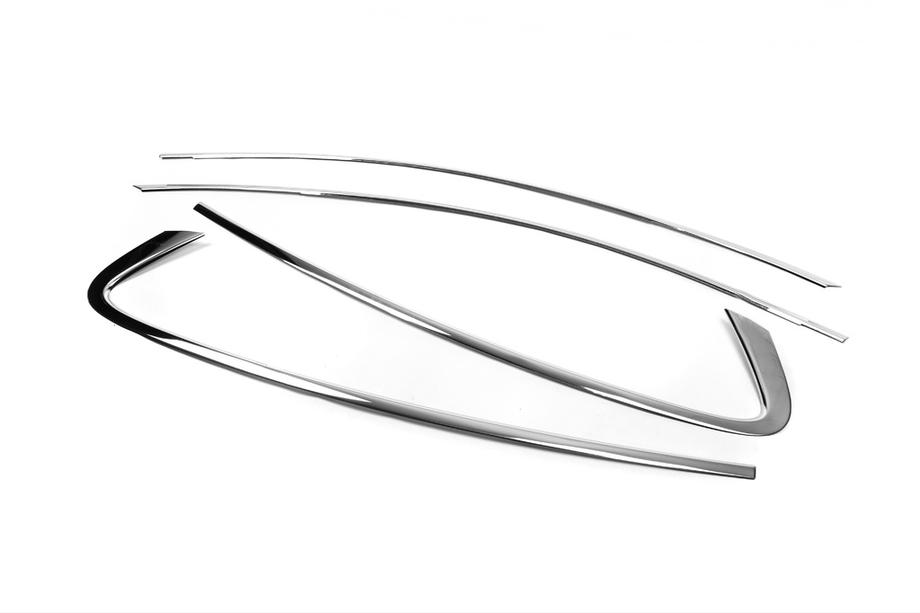 Ford Focus IV 2018- Upper window trim OmsaLine HB, SD (4 pcs, stainless steel) Photo 3