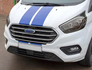 Ford Custom 2013-2022 Chrome Grille Covers 2018+ (4 pcs, Stainless Steel) photo 1