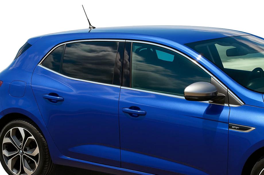 Renault Megane IV 2016-2025 Full Window Trim Set (HB, 12 pcs, Stainless Steel) Image