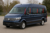 Volkswagen Crafter 2016- Lower Window Moldings Medium Wheelbase (8 pcs, Stainless Steel) photo 1