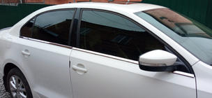 Volkswagen Jetta 2011-2018 Lower window trims stainless steel (6 pcs) Carmos - Turkish Stainless Steel photo 1