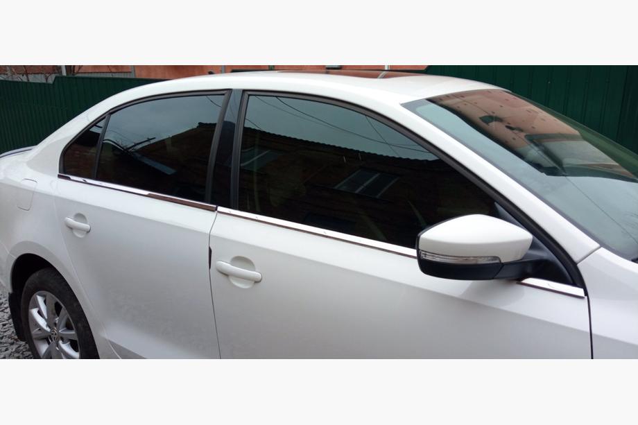 Volkswagen Jetta 2011-2018 Lower window trims stainless steel (6 pcs) Carmos - Turkish Stainless Steel Image