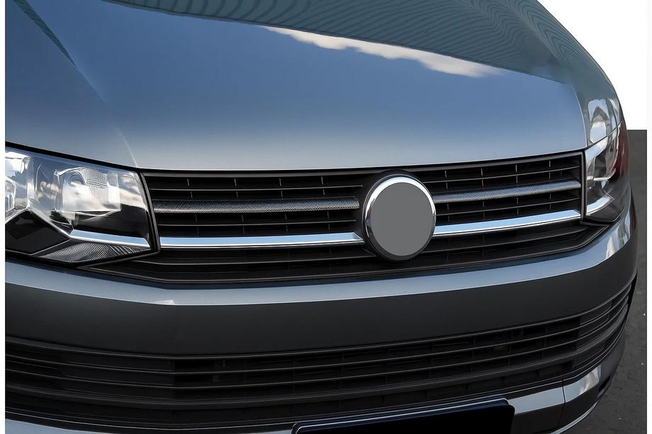 Volkswagen T6 2015-2024 Upper grille covers 2015-2019 (2 pcs, carbon) Photo 1
