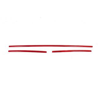 Bumper Grille Trim Covers 2015-2019 (3 pcs, Red) photo 2