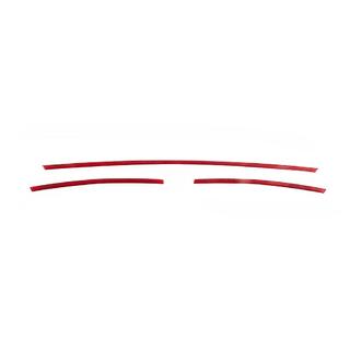 Bumper Grille Trim Covers 2015-2019 (3 pcs, Red) photo 3