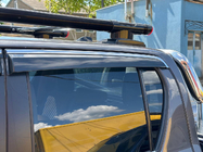 Toyota Hilux 2015- Window deflectors with chrome trim (4 pcs, Niken) photo 9