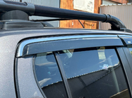 Toyota Hilux 2015- Window deflectors with chrome trim (4 pcs, Niken) photo 7