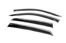 Toyota Hilux 2015- Window deflectors with chrome trim (4 pcs, Niken) photo 10