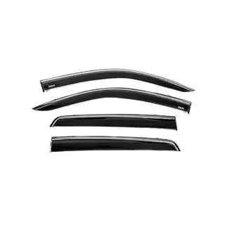 Window deflectors with chrome trim (4 pcs, Niken) photo 2