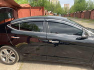 Hyundai Elantra (AD) 2015-2020 Window deflectors with chrome trim (4 pcs, Niken) photo 1
