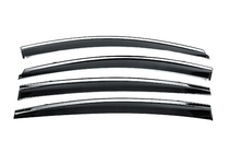 Hyundai Elantra (AD) 2015-2020 Window deflectors with chrome trim (4 pcs, Niken) photo 3