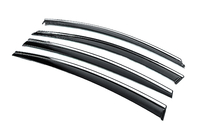 Hyundai Elantra (AD) 2015-2020 Window deflectors with chrome trim (4 pcs, Niken) photo 4