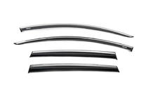 Renault Clio IV 2012-2019 Window Deflectors with Chrome Trim Niken (HB, 4 pcs) photo 2